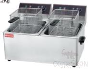2-Tank 2-Basket Electric Fryer, Dimension: 590*385*320mm, Capacity:6L