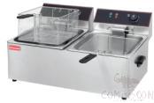 2-Tank 2-Basket Electric Fryer, Dimension:725*440*345mm, Capacity:11L