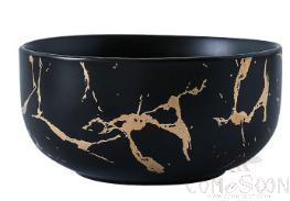 Bowl Black Golden, 15.8*15.8*8cm