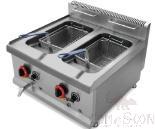 2-Tank 2-Basket Gas Fryer, Dimension:616*610*430mm, Capacity:16L