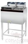 Electric Fryer(2-Tank 2-Basket), Dimension:590*500*960mm, Capacity:14L+14L