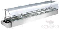 Electric Bain Marie, Size: 2070*370*400mm, Capacity: 1/2*4'*3+1/3*4'*6