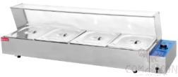 Electric Bain Marie, Size: 1450*350*360mm, Capacity: 5*(1/2*100)Pan