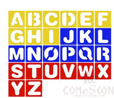 painting set letters