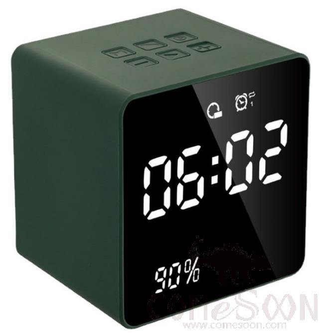 Bluetooth alarm speaker-led-radio -Green,5W