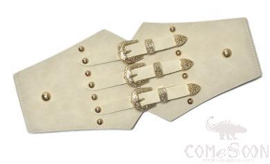 Belt-imitation leather+elastic belt+alloy buckle