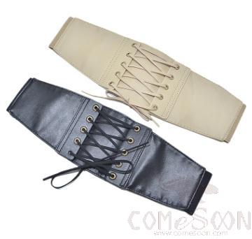 Belt-imitation leather+elastic band