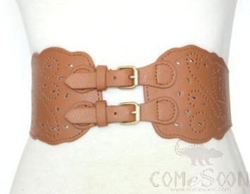 Belt-imitation leather+elastic band