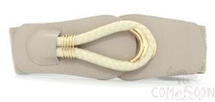 Belt-imitation leather+elastic band+metal