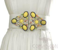 Belt-elastic band+ shell+rice bead