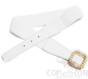 Belt-elastic band, metal, pearl