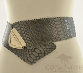 Belt-mitation leather, alloy, elastic band