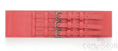 Belt-imitation leather, metal, elastic band