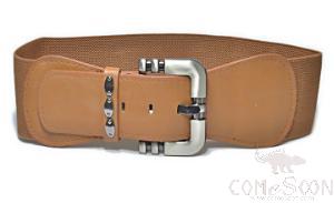 Belt-imitation leather, elastic band, metal