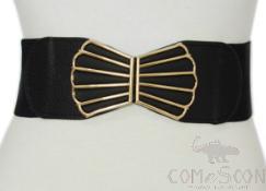 Belt-elastic belt, imitation leather, alloy