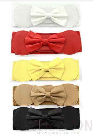 Belt-imitation leather, rabbit hair