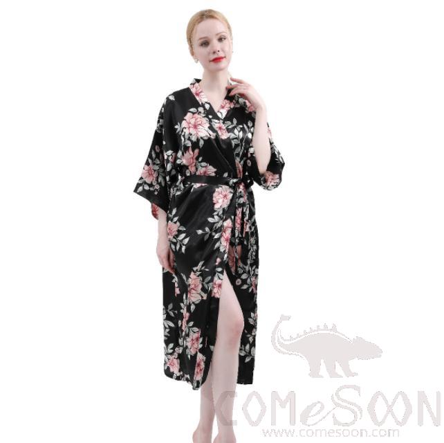 Yukata Bathrobe 2-Black(Normal)