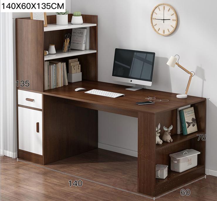 Computer desk with bookshelf-140*60*135cm
