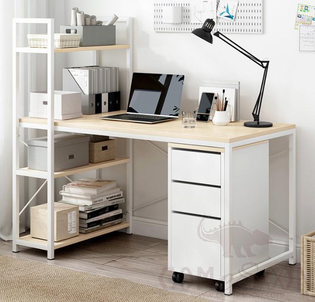 Simple desk with bookcase-120*60*120cm