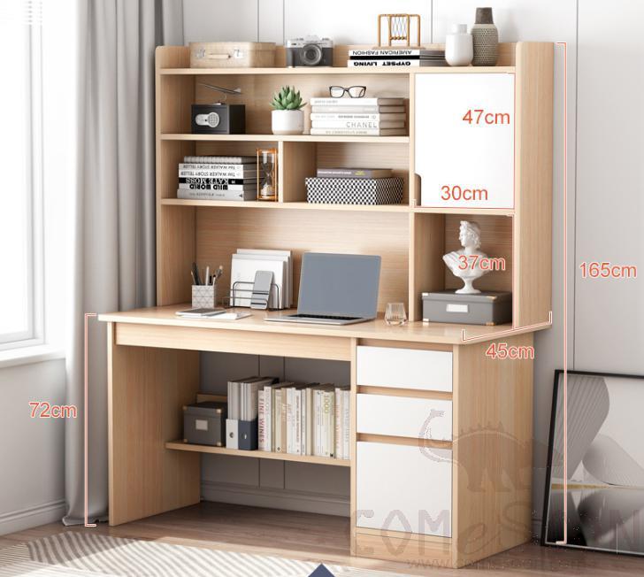 Computer desk with bookshelf-120*45*165cm