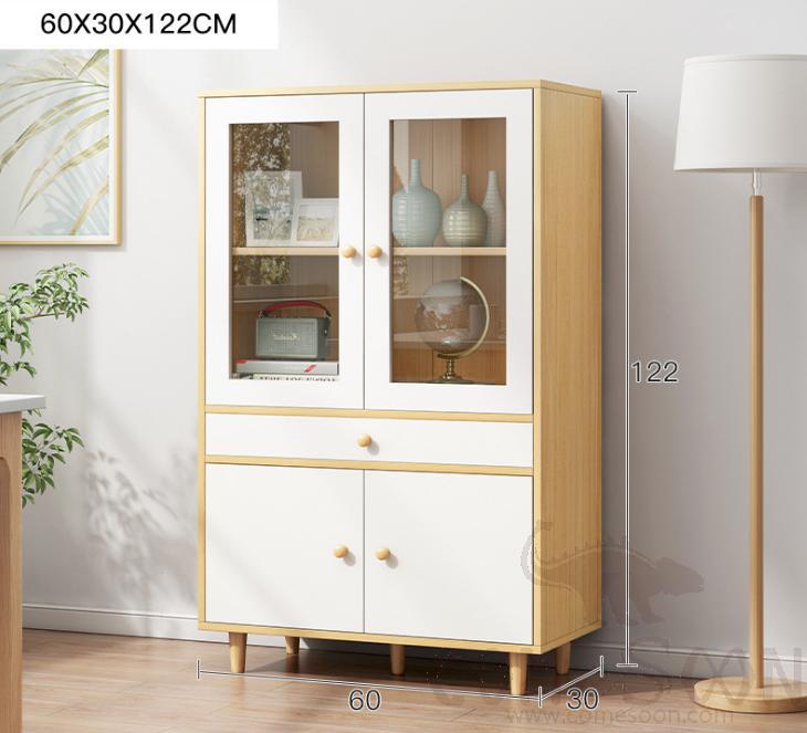 Glass storage cabinet-60*30*122cm