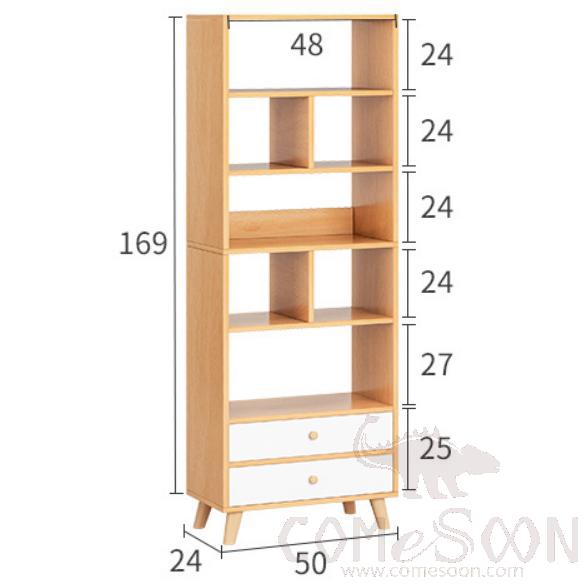 Nordic bookcase-50*24*169cm