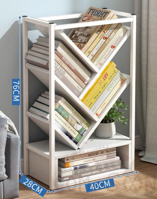 Simple tree-shaped bookshelf-40*28*76cm