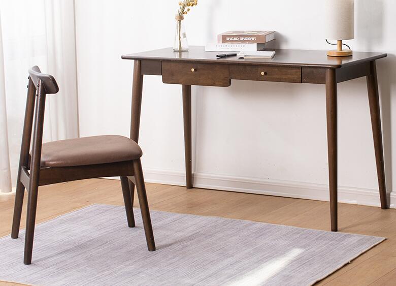 Rubber wood office desk and chair-1 set