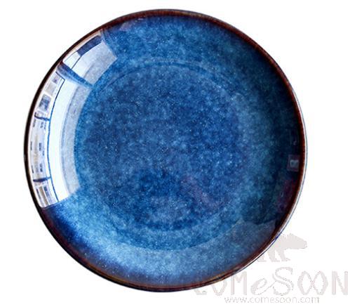 Cat's Eye  Dark Blue 7&quot; Flat Plate