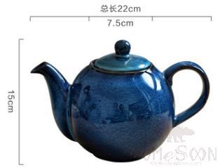 Cat's Eye  Dark Blue Tea pot 950ml