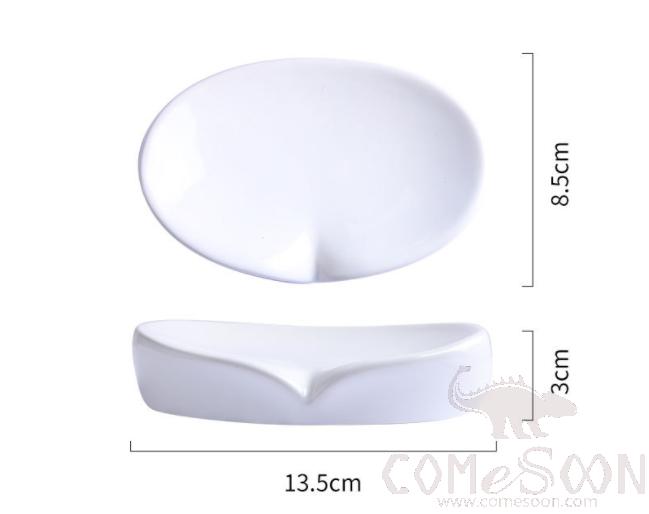 Ceramic Soap Dish-13.5*8.5*3cm