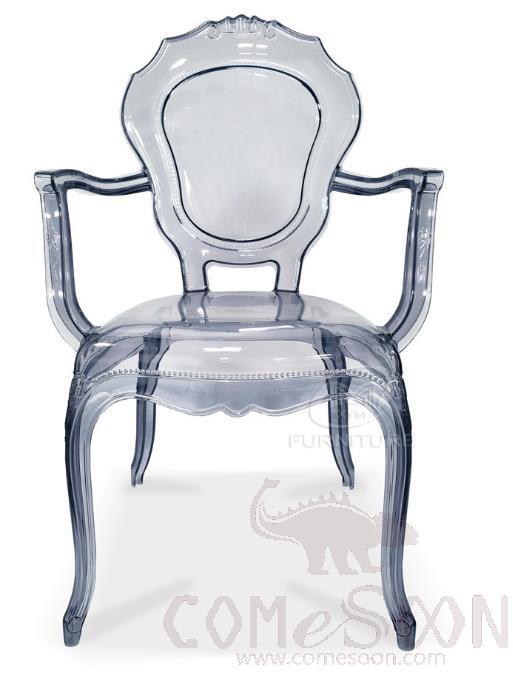 Plastic transparent dining chair-570W*500D*970Hmm