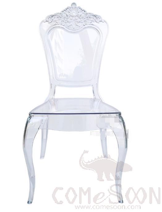 PC plastic dining chair-L49*W46*H97cm