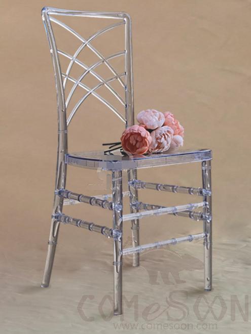 PC plastic dining chair- 38.5*41.5*95cm