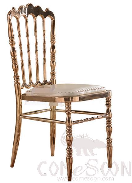 Stainless steel banquet chair-46*47*104cm