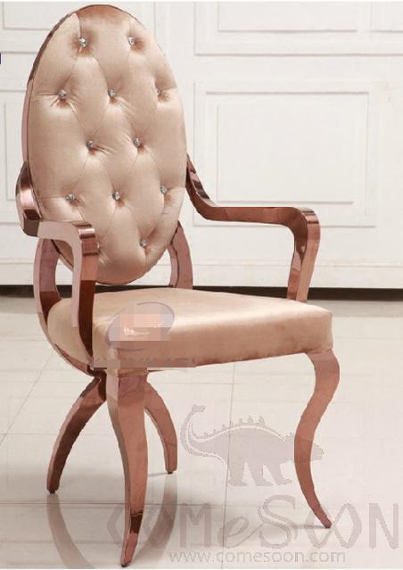 Stainless steel banquet chair-65*59*118cm
