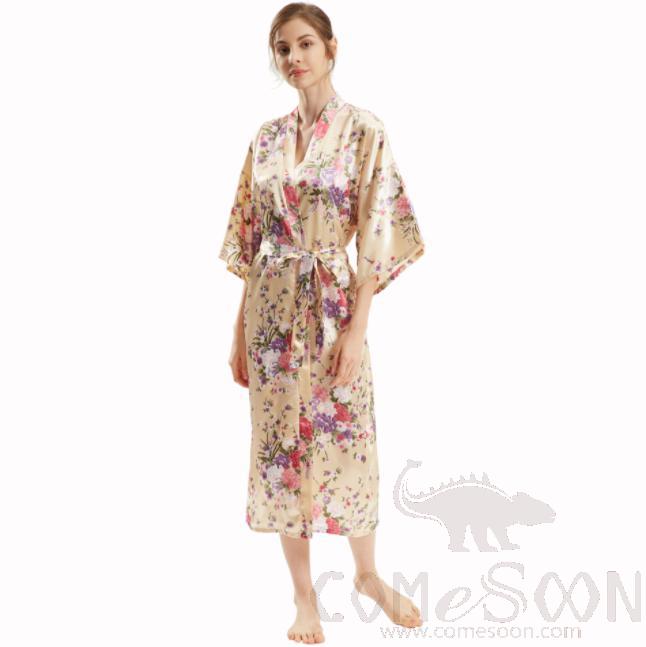 Yukata Bathrobe-Champagne 90gsm Fabric(Middle)