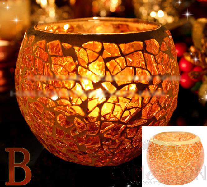 Glass Candle Holder