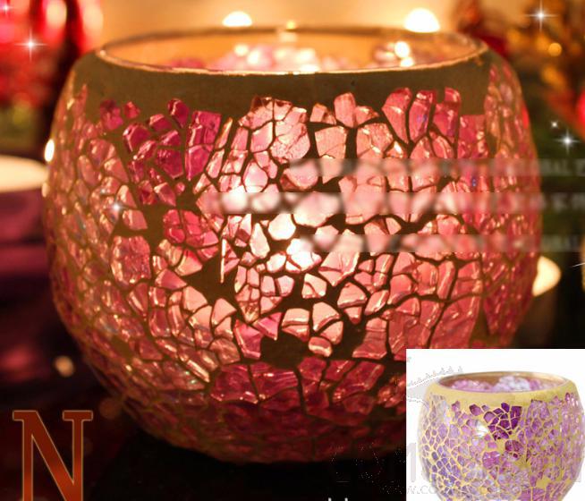 Glass Candle Holder