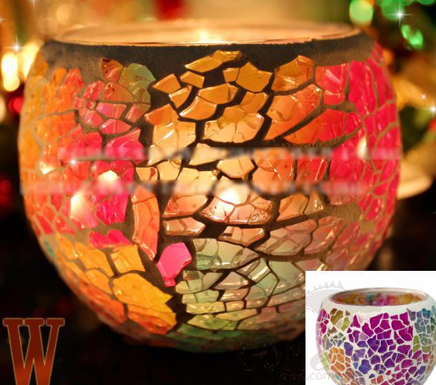 Glass Candle Holder