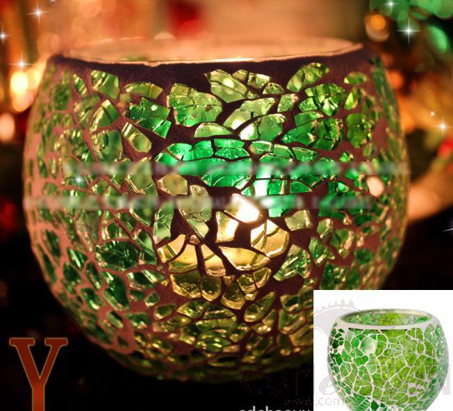 Glass Candle Holder