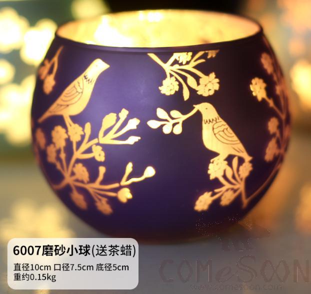 Glass Candle Holder
