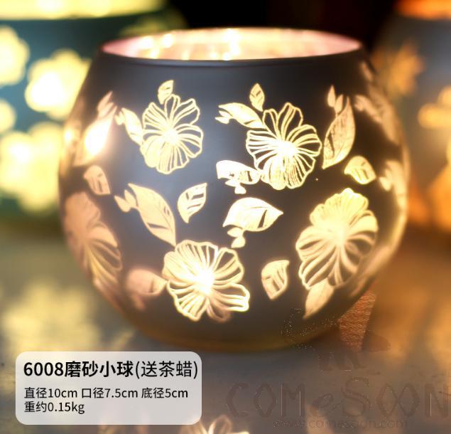 Glass Candle Holder