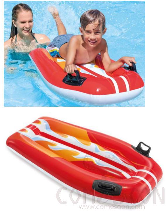 Inflatable floating bed - small surfboard