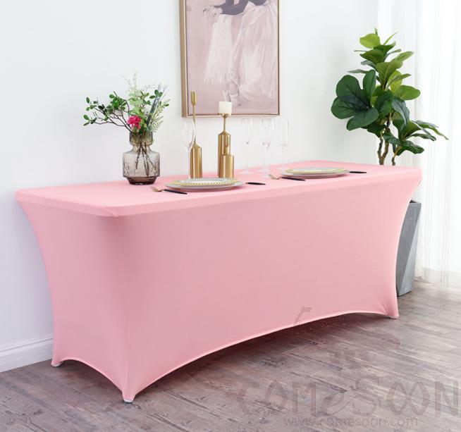 Table Cloth Spandex under Lay- Dinner- Pink
