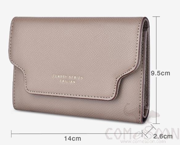 Wallet-PU,14*9.5*2.6cm
