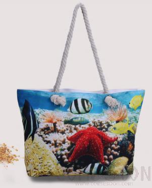Beach Bag-Canvas,45*31*14cm