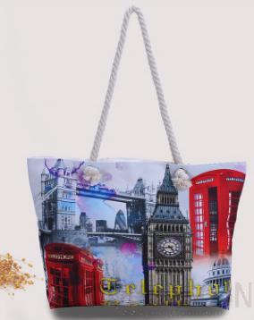 Beach Bag-Canvas,45*31*14cm