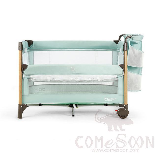 Baby Bed,94*55*70Cm,Aluminum Alloy + Cationic Fabric  Baby Cot