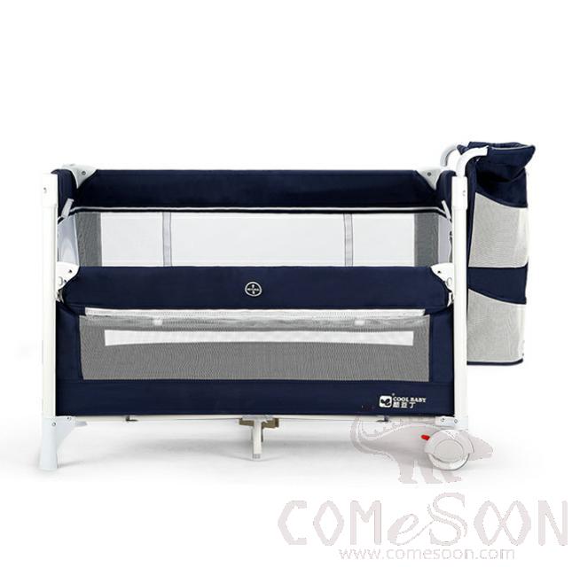 Baby Bed,94*55*70Cm,Aluminum Alloy + Cationic Fabric  Baby Cot